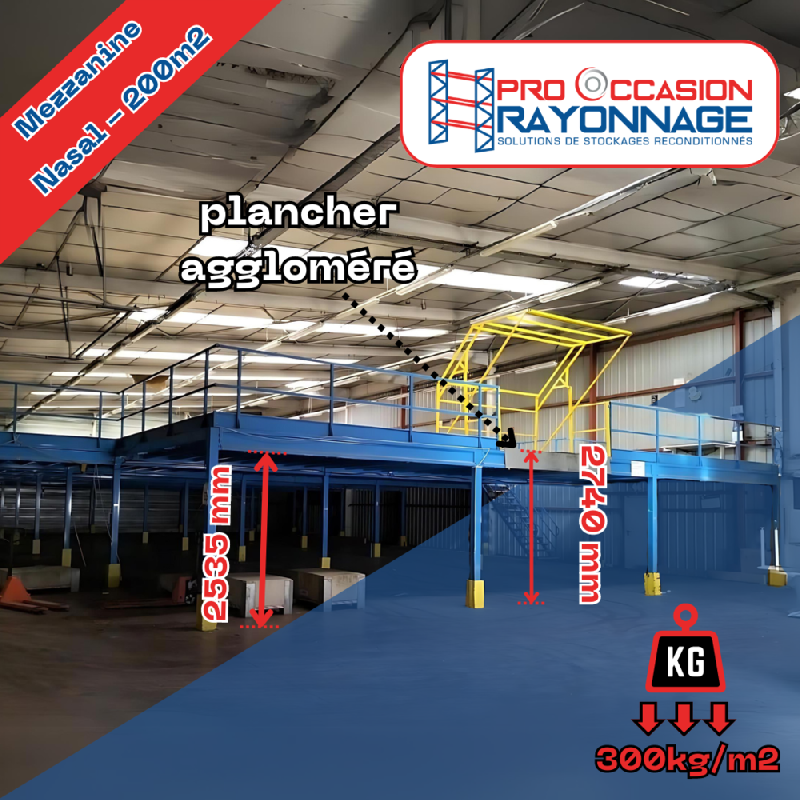 Mezzanine industrielle - Modulable et performante - Nasal 200m²_0