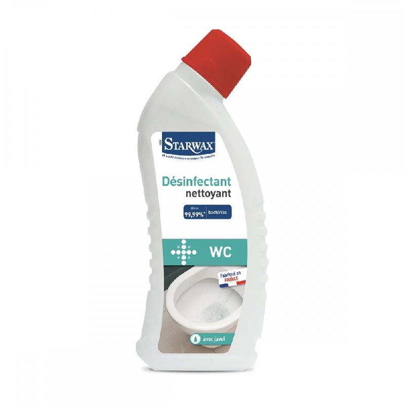 Nettoyant pour WC avec javel - STARWAX - 0,750 L - Désinfectant en gel avec action bactéricide et virucide_0
