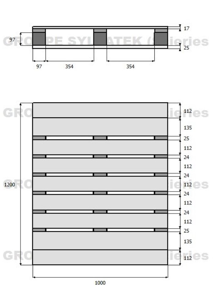 Palette lourde 1000x1200 robuste et  durable adaptée à tous les secteurs_0