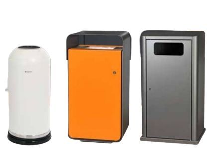 Poubelle pour lieux publics - Système Longopac® BIN avec sacs chaussettes hygiéniques et économiques_0