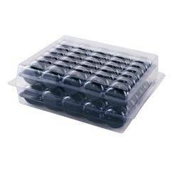 SOLIA Boîte pour 70 macarons avec 2 calages - par 25 pièces - plastique PP10011_0