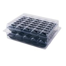 SOLIA Boîte pour 70 macarons avec 2 calages - PP10011 - par 25 pièces - plastique PP10011_0