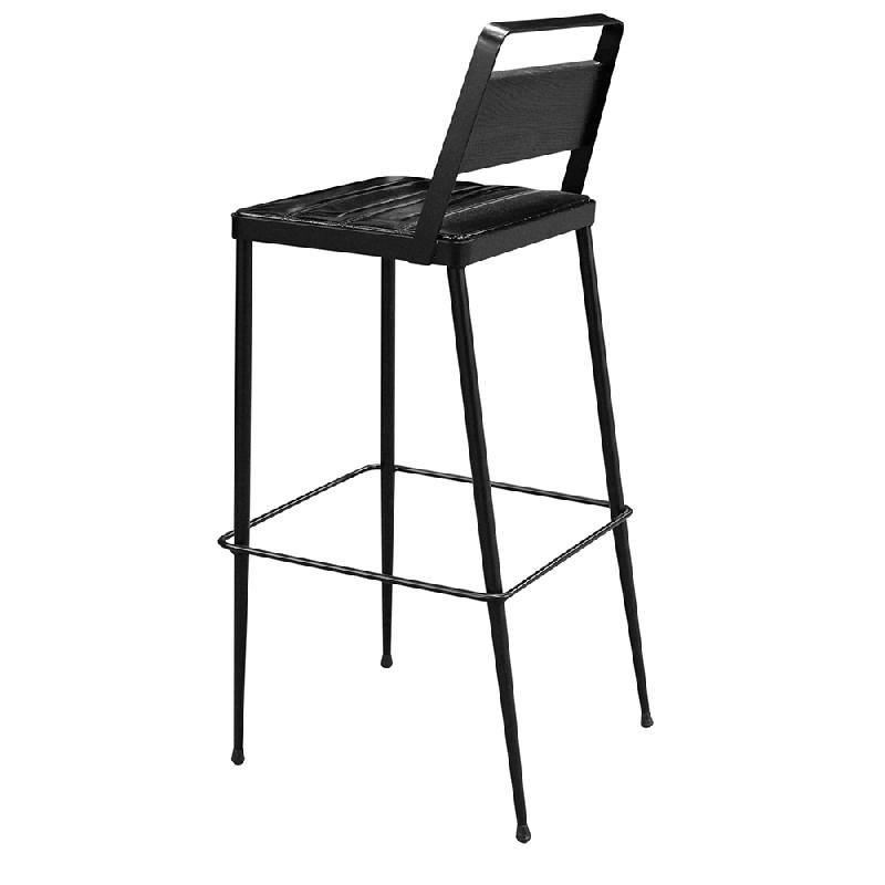 Tabouret de restaurant Work - dimensions ergonomiques : hauteur totale 102 cm, assise 80 cm_0