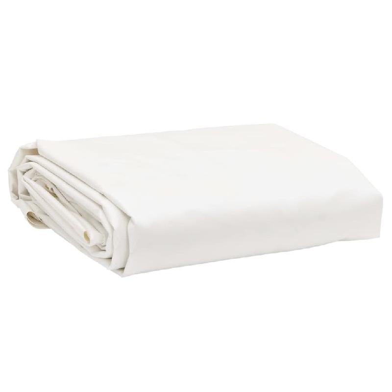 Vidaxl bâche blanc 5x7 m 650 g/m² 156072_0