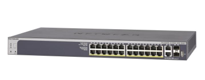 NETGEAR S3300-28X-POE+ - Switch Gigabit L2/L3 avec connexions Ethernet 10G et PoE+_0