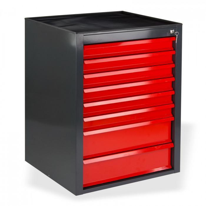 Armoire servante mammut 8 tiroirs - rouge/anthracite_0
