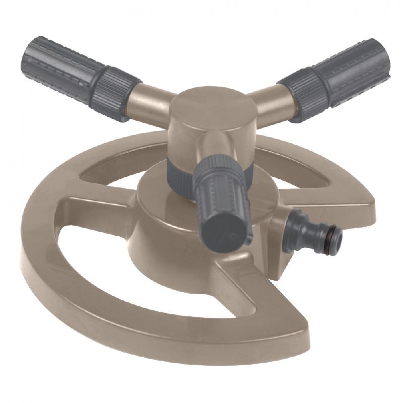Arroseur circulaire JARDIBRIC - 3 bras orientables et réglables sur embase DG 8104_0