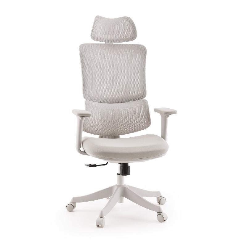 Chaise de bureau / Fauteuil pivotant Ergomy Colore 3D tissu maille / Assise tissu beige mybuero - beige polyester 670678_0