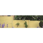 Clôtures en béton double pin - dbv - 2 faces décoratives - longueur 192cm - poids 64 kg_0