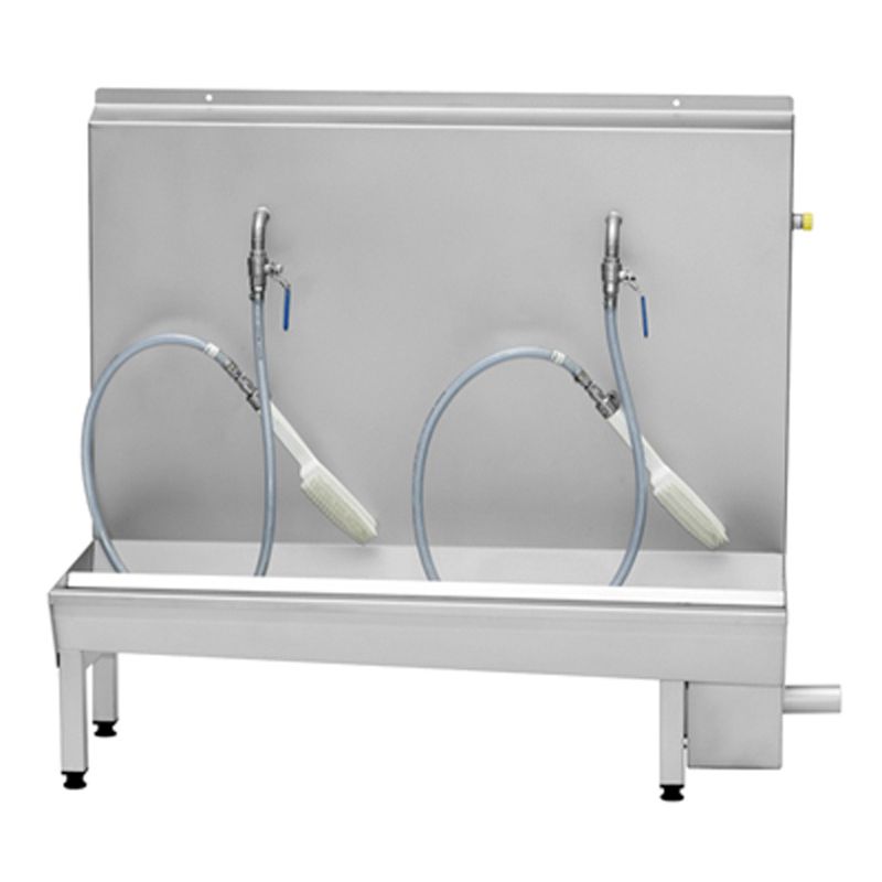 ECO Station lavage bottes 1-3 - Lave-bottes professionnel en acier inoxydable avec 1 à 3 postes de lavage_0