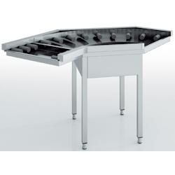 ERATOS Table D'Entree/Sortie A RouleauX - (300+965)X965X850 - Forme Courbe CR-90 - CR-90_0