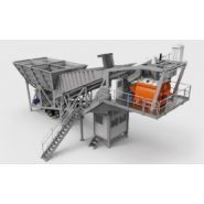 Fivetech 1000 W - Centrale à béton mobile Euromecc - 60 m3/h - Pré-câblée et pré-assemblée_0
