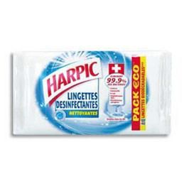 LINGETTES WC HARPIC - PAQUET DE 40