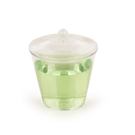 MISE EN BOUCHE ROND + COUVERCLE 6.4X6.9 CM PS VERT D'EAU (VENDU PAR 576)