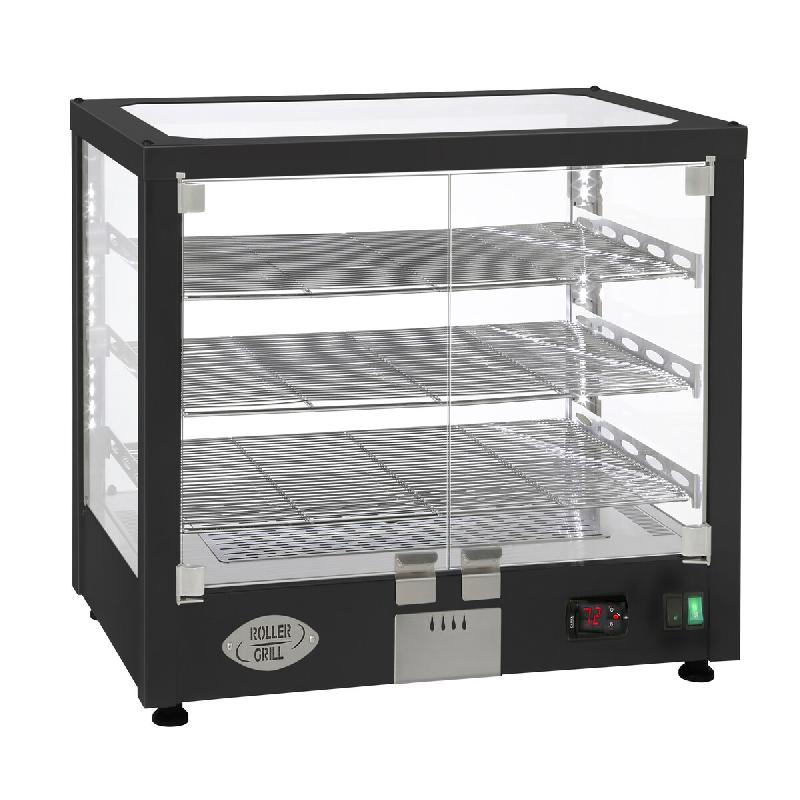 Roller Grill vitrine chauffante petit modèle noire WD 780 SN - noir acier WD 780 SN_0
