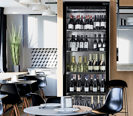 Vinéocave - Vitrine à vin design et compacte - Mono ou multi-températures pour rouges, blancs, rosés et champagnes_0