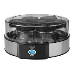 Yaourtière Adler AD 4476 + 7 pots en verre 200ml - noir 5908256839472_0