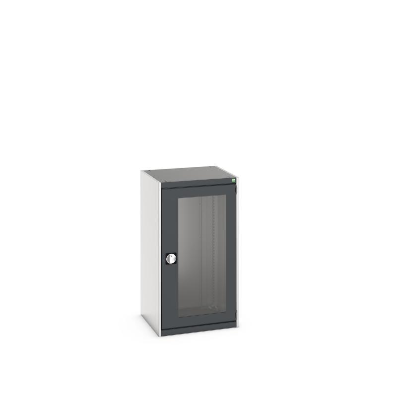 Armoire d'atelier Cubio SMLFS-6612 - portes transparentes - capacité 1,5 tonne - 650x650x1200 mm_0