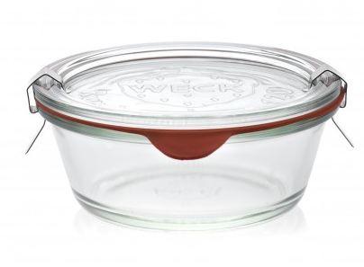 Bocaux en verre WECK - gamme gourmet 300 ml Ø120mm avec couvercles et joints inclus - Clips non inclus - Réf. WN000021_0