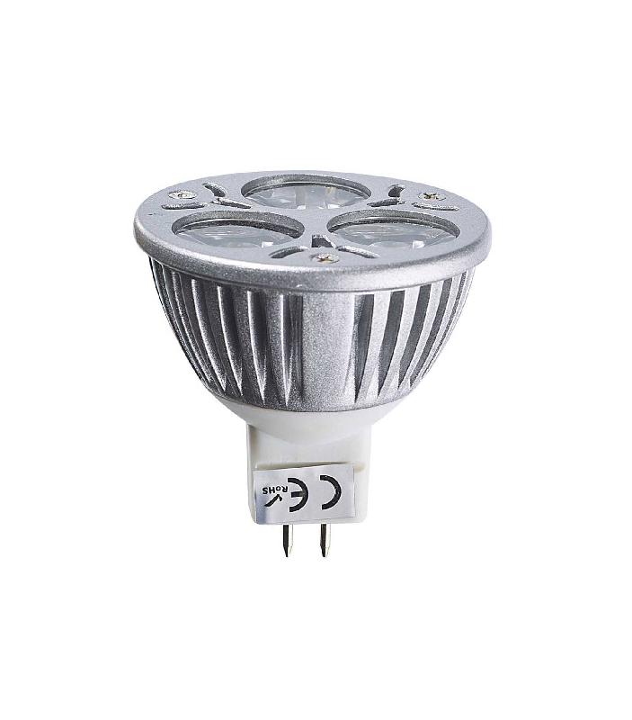 AMPOULE LED GU5.3 MR16 TRILED 3X2W 6W 320370LM BLANC CHAUD 60° 12V EDISON