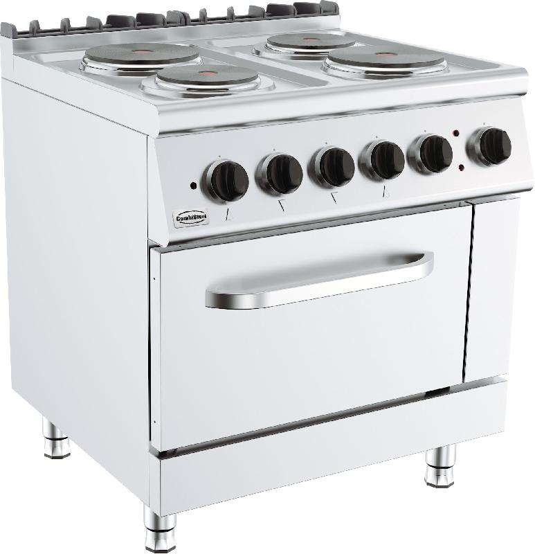 Cuisinière élec.. 4 PL. Sur four élect.. base 700 COMBISTEEL 7178.0435_0