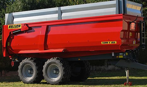 Bennes agricoles - 72-29 - Charge utile 21 800 kg - Tandem COLAERT - Ressort 13 lames_0