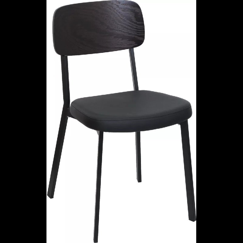 Chaise de restaurant LILLE - acier et contreplaqué - style contemporain_0