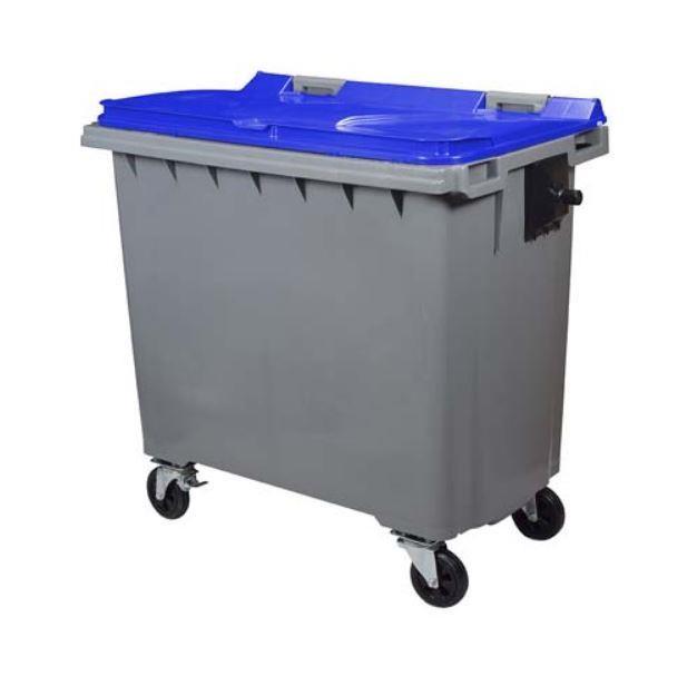Conteneur Korok 4 Roues 770L - Disponible en plusieurs coloris, Plastique polyéthylène vierge haute densité, Fabrication Française_0