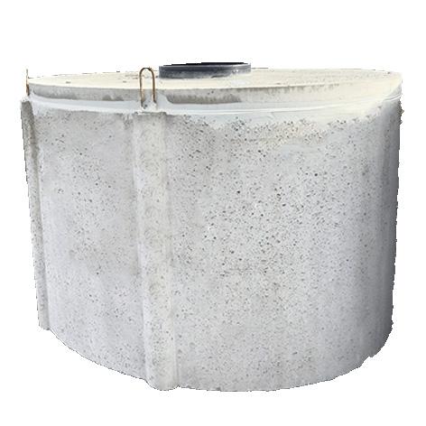 Cuve béton ovale 4000L - pour récupération d'eau de pluie_0