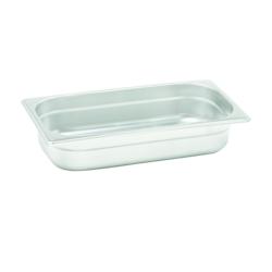 DBMARK - GNP13200 - Bac GN 1/3 en acier inoxydable - 32,5 x 17,6 cm - Profondeur 20 cm - 7,6 Litres - Vente à l'unité - gris inox GNP13200_0