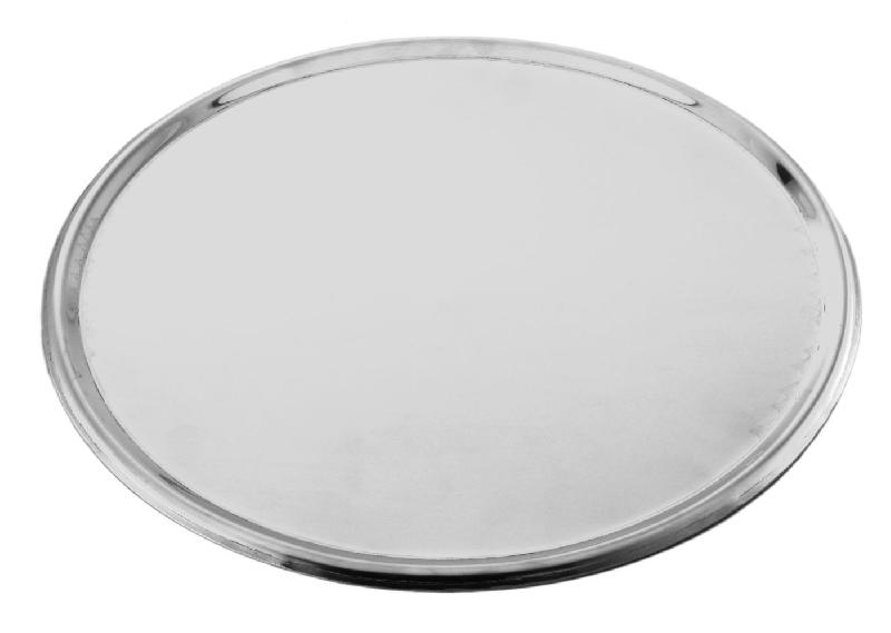 Disque en inox avec rebord - Ø 33 cm - Made in Italia_0