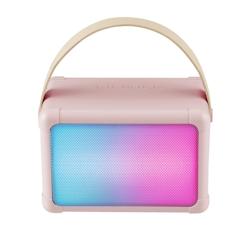 Enceinte Bluetooth Microphone HiFi LED Portable Rose Effets RGB Compacte Rose YONIS - rose 3615616950761_0