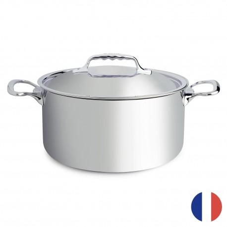 Faitout en inox avec couvercle - Affinity De Buyer - Fabrication française - Cuisson rapide et uniforme_0