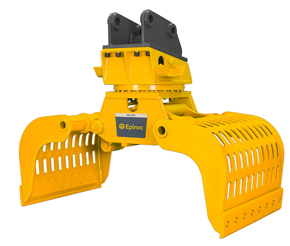 Grappin d'excavatrice MG 2300 - Atlas Copco pour engins porteurs 25-38t, force de fermeture max 8t_0