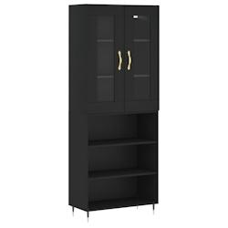 HELLOSHOP26 - Buffet bahut commode armoire meuble de rangement organisateur cuisine salle de séjour salon haut 69,5 x 34 x 180 cm bois d'ingénierie_0