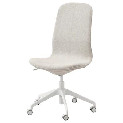 Långfjäll - chaise de bureau, gunnared beige/blanc - l68 x p68 x h104 cm_0