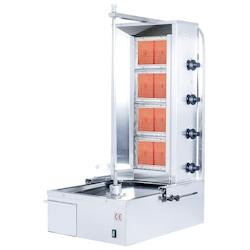 Machine à kebab 4 feux Gaz PREMIUM / LATEK - gris inox 3701770822461_0