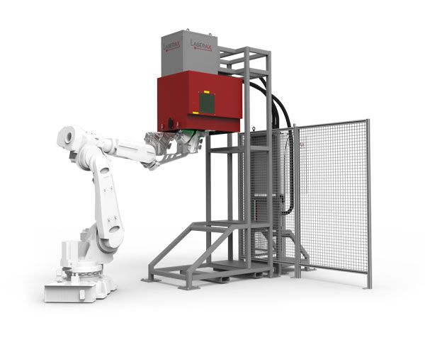 Marquages laser - Laserax - machine à aire ouverte avec robotisation et marquage direct_0