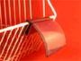 Porte-étiquette bi-couleur pour panières - Transparent ou fond de couleur - Réf. 3 - Capacité 80 mm - Fixation par clipsage_0