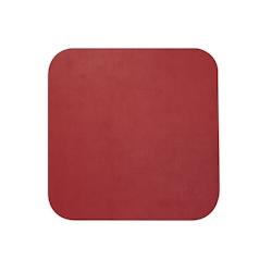 Stil Casa, set 12 sous-verres en polyuréthane, 10x10 cm, saffiano couleur rouge. - STBQ-SA-R_0
