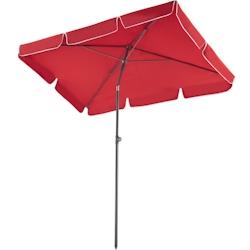Tectake Parasol VANESSA 200 x 125 cm réglable en hauteur et inclinable - rouge bordeaux -403138 - rouge aluminium 403138_0