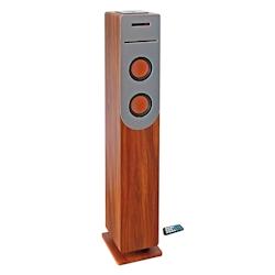 Tour de son finition Bois avec lecteur CD, Bluetooth, FM et USB, 100W + télécommande HP34-BTH-CD - 3701123999260_0