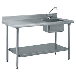 Tournus Equipement Table inox du chef adossée longueur 1400 Tournus - 424863 - plastique 424863_0