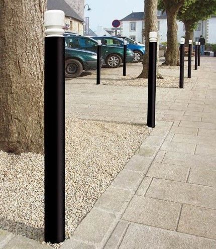 21118 - Potelets fixes en acier - virages - Ø76 mm - Ligne City - Haute visibilité Procity_0