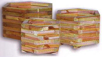 Bacs à plantes en bois hexagonal - jc780024045_0