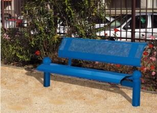 Banc public métal Lugano - tout acier - 2 longueurs disponibles - garantie 2 ans_0