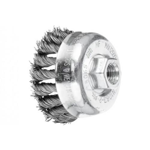 BROSSE BOISSEAU 18 TORSADES ACIER SG TBG AVEC FILETAGE M14X2 - PAR 5 PFERD