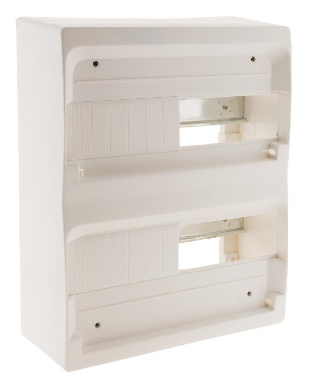 Coffret de distribution 26 modules blanc à équiper - 3 rangées - Zenitech_0