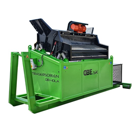 Crible stationnaire DB40A-LA - rendement 18 à 60T/h - transportable ampliroll - DB ENGINEERING_0