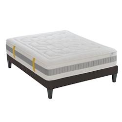 Ensemble   Matelas Mémoire de forme + Sommier Bois 180x200 cm GRAND HOTEL BELLECOUR - blanc 4VP.GH.K15.1820_0